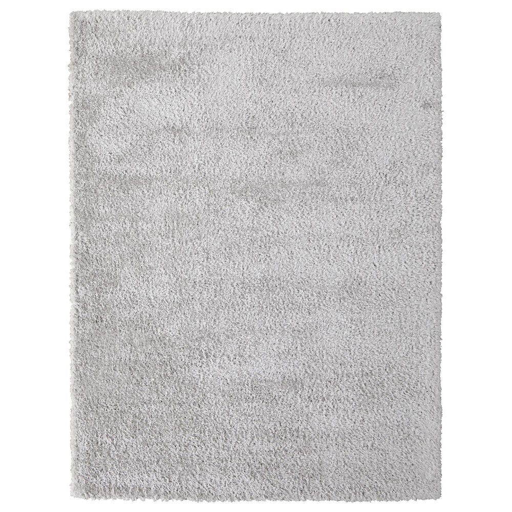 Feizy Darian 10" x 14" Light Gray Area Rug, , large