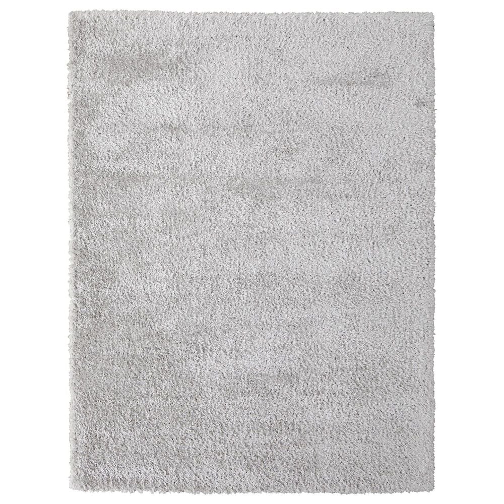 Feizy Darian 10" x 14" Light Gray Area Rug, , large