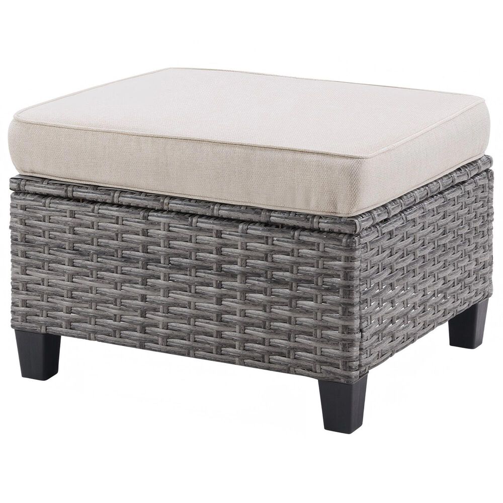 Sunwell Garden 6-Piece Patio Chat Set with Two Ottoman in Beige, , large