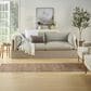 Nourison Vintage Washables Taupe and Multicolor 2"2" x 8" Runner, , large