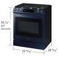 Samsung Bespoke Smart Slide-in Gas Range 6.0 cu. ft. w/ Smart Dial, Air Fry & Wi-Fi in Navy Steel, , large