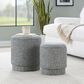 Lumisource Marla 2-Piece Upholstered Ottoman Set in Light Green, , large