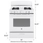 GE Appliances 30" Freestanding Gas Range in White, , large