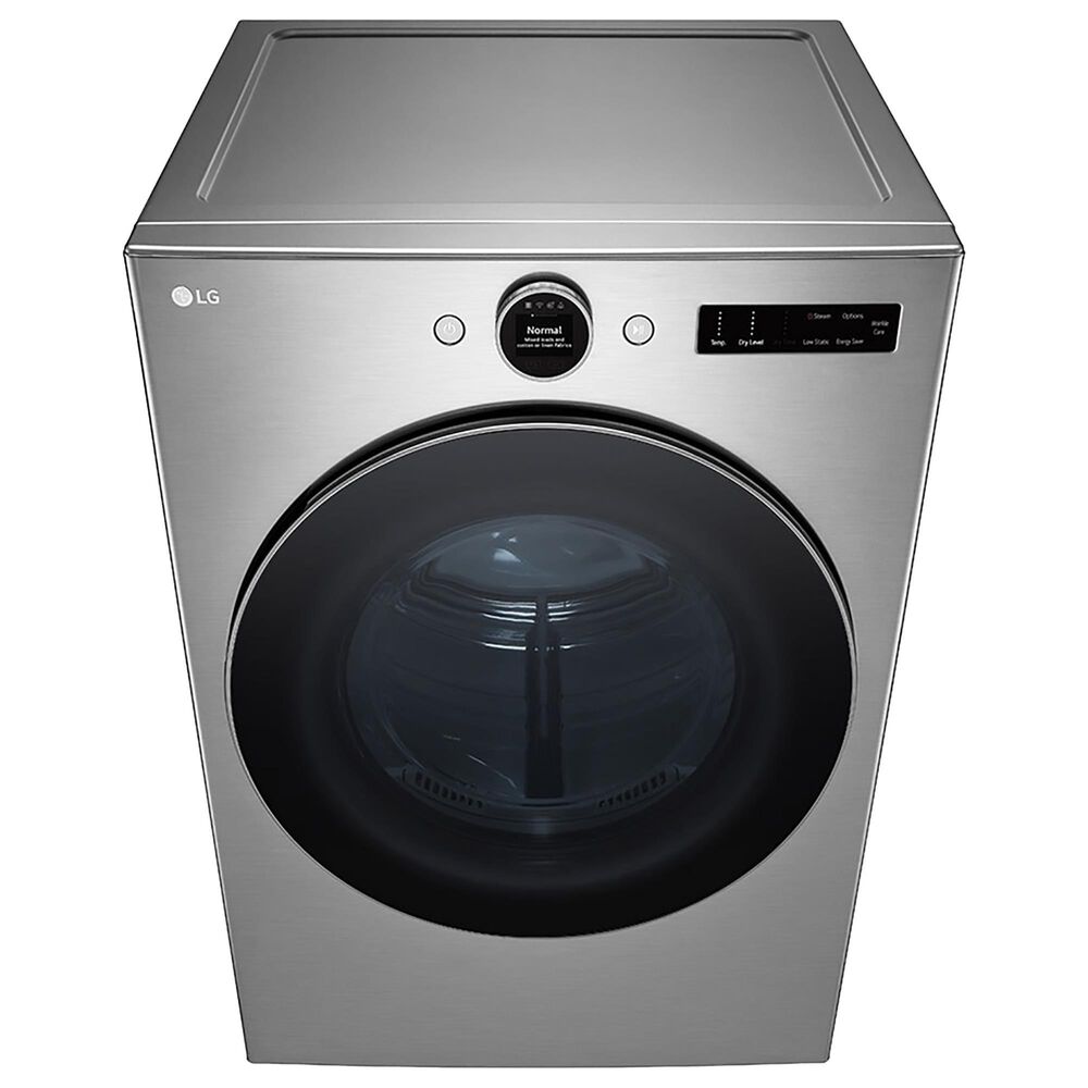 LG 7.4 Cu. Ft. Smart Front Load Gas Dryer with Sensor Dry and Steam in Graphite Steel, , large