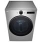 LG 7.4 Cu. Ft. Smart Front Load Gas Dryer with Sensor Dry and Steam in Graphite Steel, , large