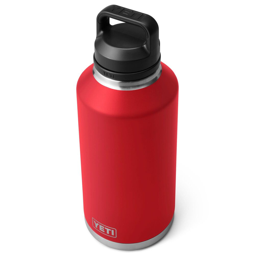 YETI Rambler 64 Oz Water Bottle with Chug Cap in Rescue Red, , large