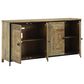 Ashley Camney Accent Cabinet in Distressed Light Brown and Black, , large