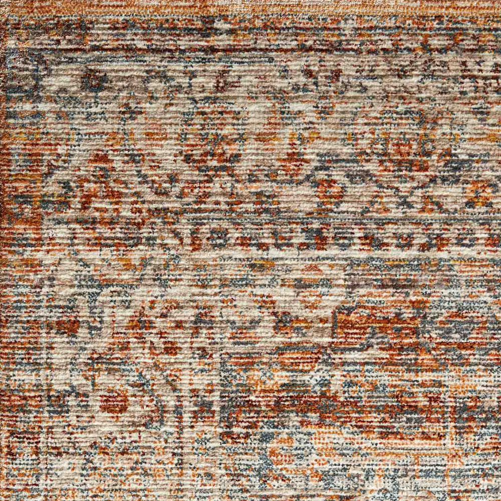 Loloi Lourdes LOU-07 2&#39;3&quot; x 3&#39;10&quot; Tangerine and Ocean Area Rug, , large