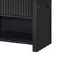 Modern Market Beckett Nightstand in Black Finish with LED and Speakers, , large