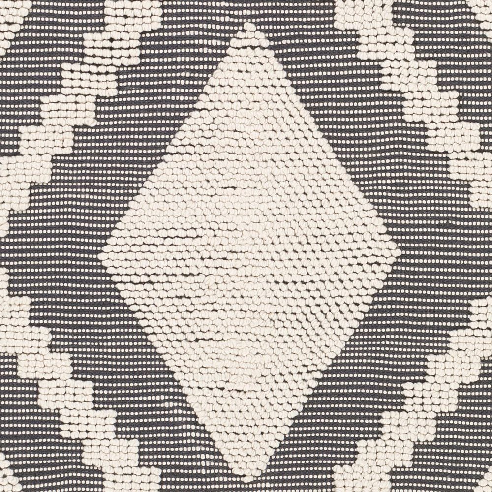 Surya Azalea 5&#39; x 7&#39;6&quot; Black and Ivory Indoor/Outdoor Area Rug, , large