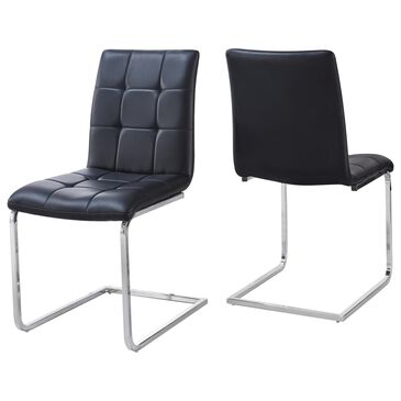Steve Silver Escondido Side Chair in Black - Set of 2, , large