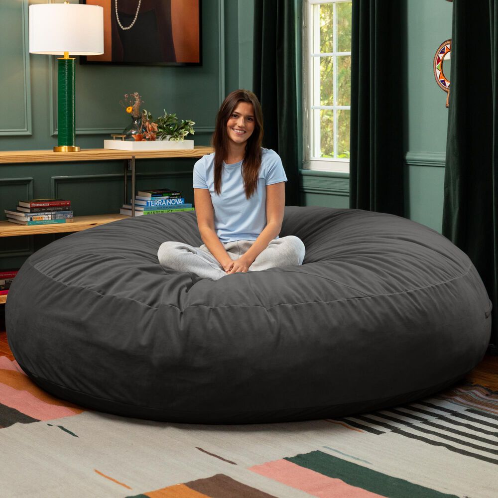 Jaxx Cocoon XL 7&#39; Bean Bag Chair in Black, , large