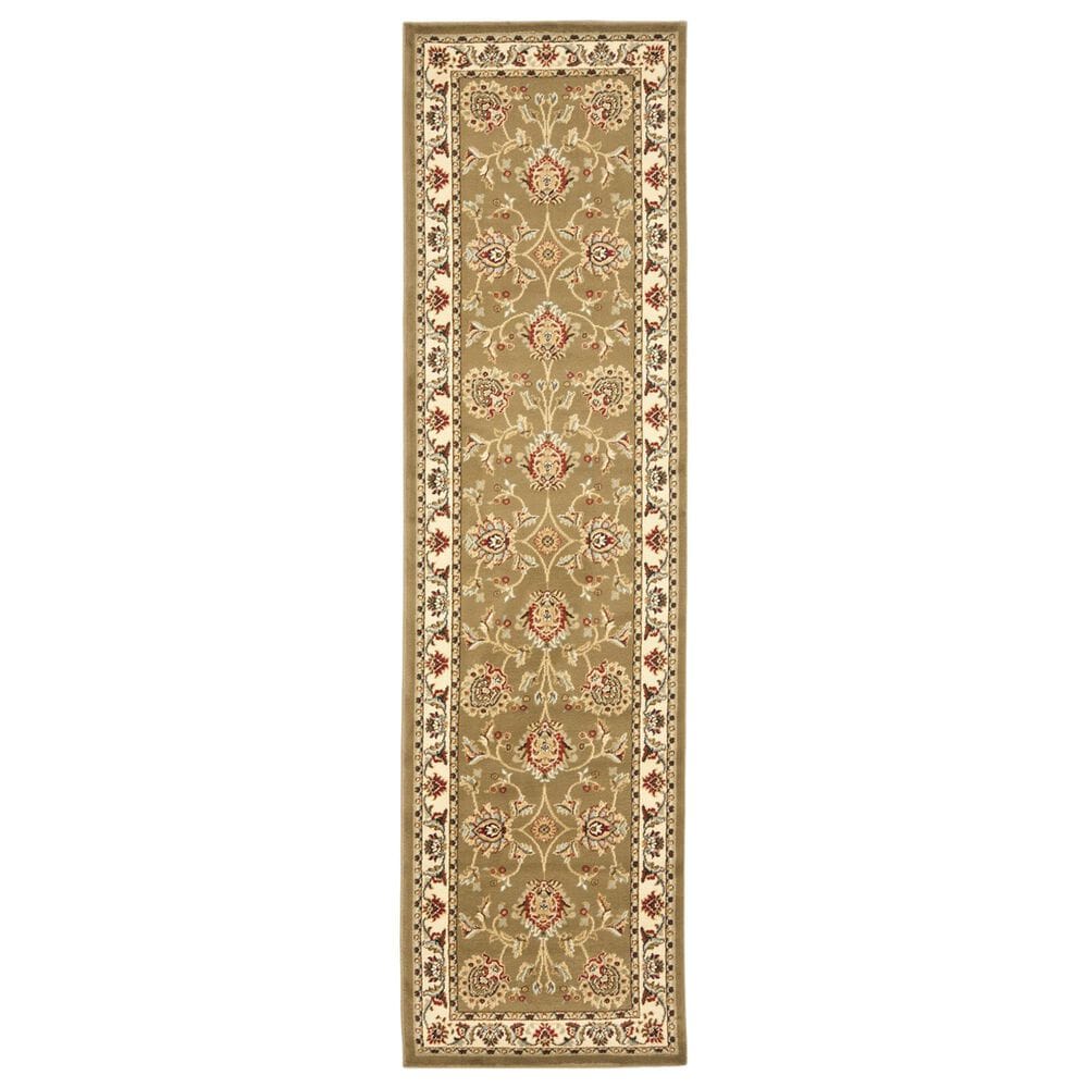 Safavieh Lyndhurst LNH555 2"3" x 8" Green and Ivory Runner, , large