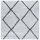 Safavieh August Shag AUG572F 6"7" Square Ivory and Grey Area Rug, , large