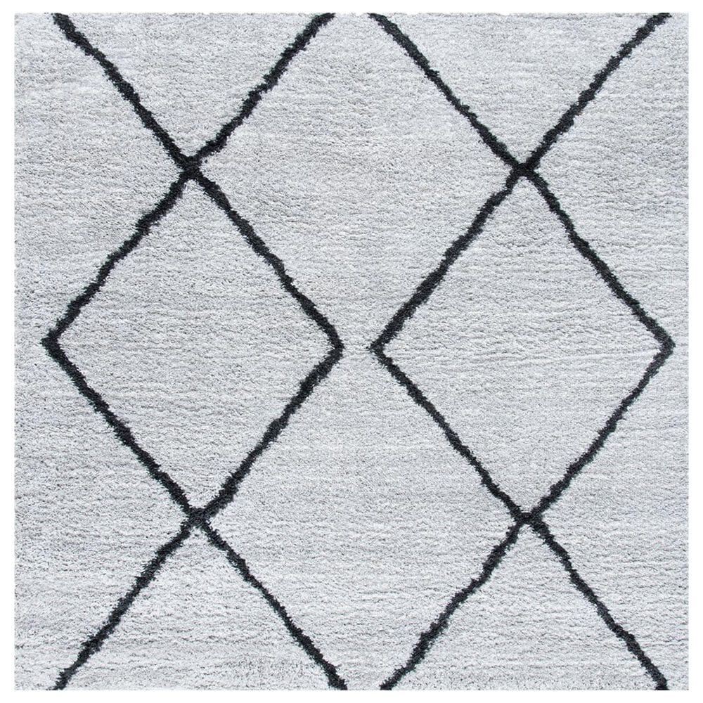 Safavieh August Shag AUG572F 6"7" Square Ivory and Grey Area Rug, , large