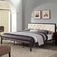Modway Mia Beige Fabric Upholstered King Platform Bed in Brown, , large