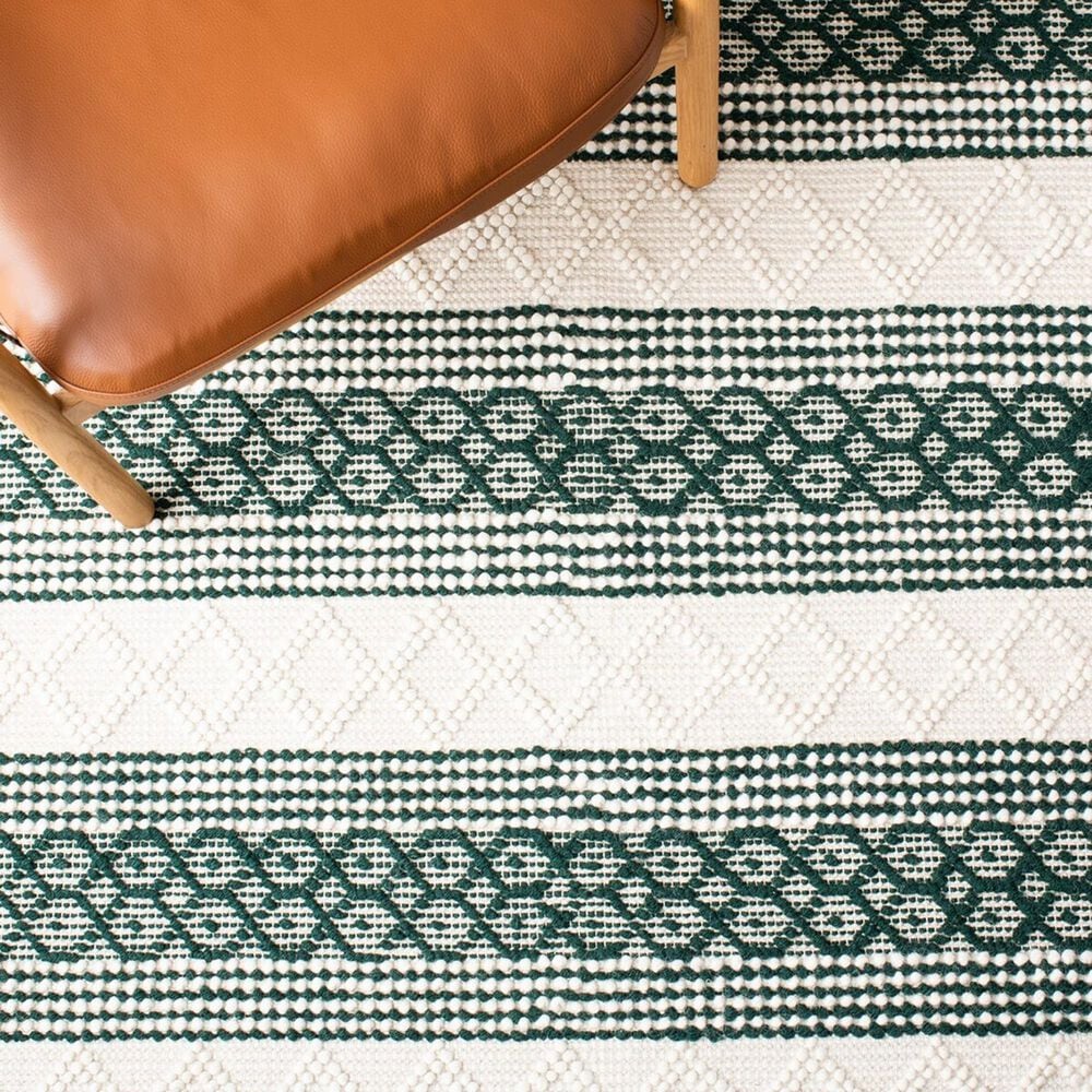 Safavieh Natura NAT859Y 6&#39; Square Ivory and Green Area Rug, , large