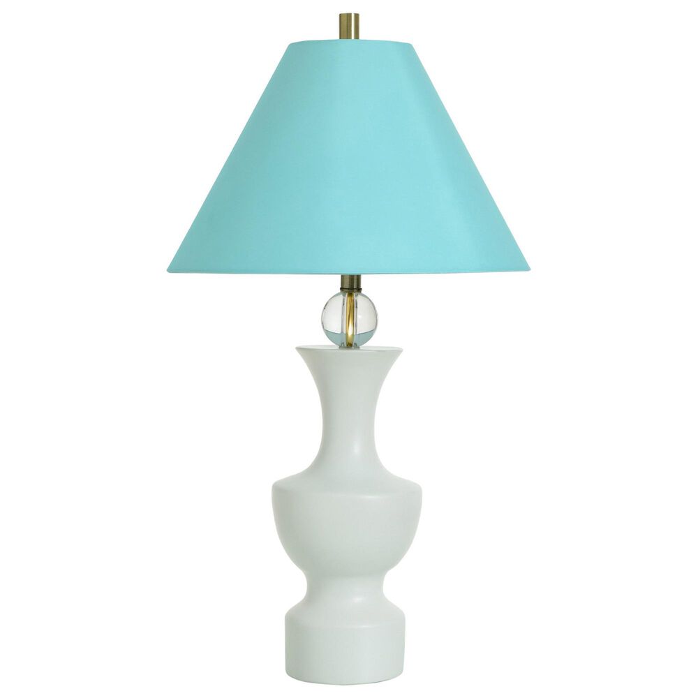 Flair Industries 31" Ceramic Table Lamp in Capri White, , large