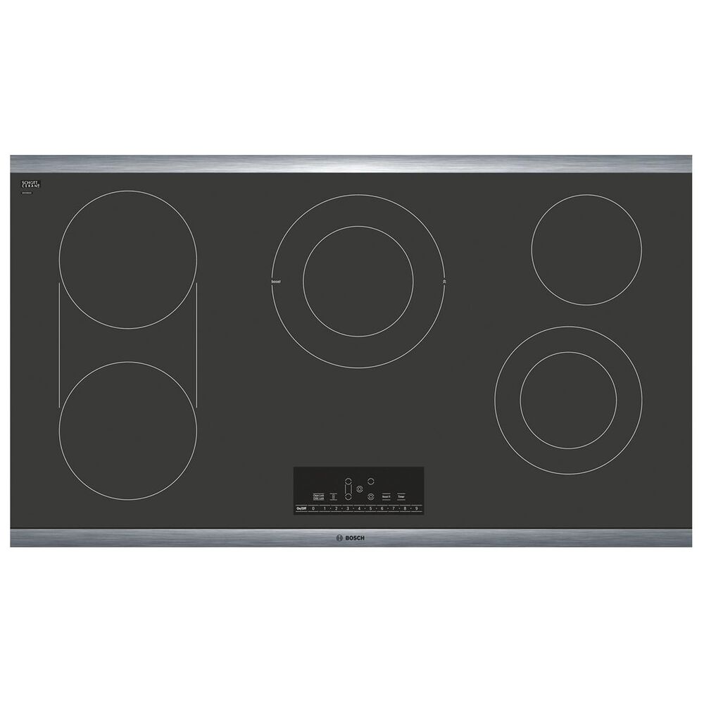 Bosch 36" Touch Control Electric Cooktop in Black, , large