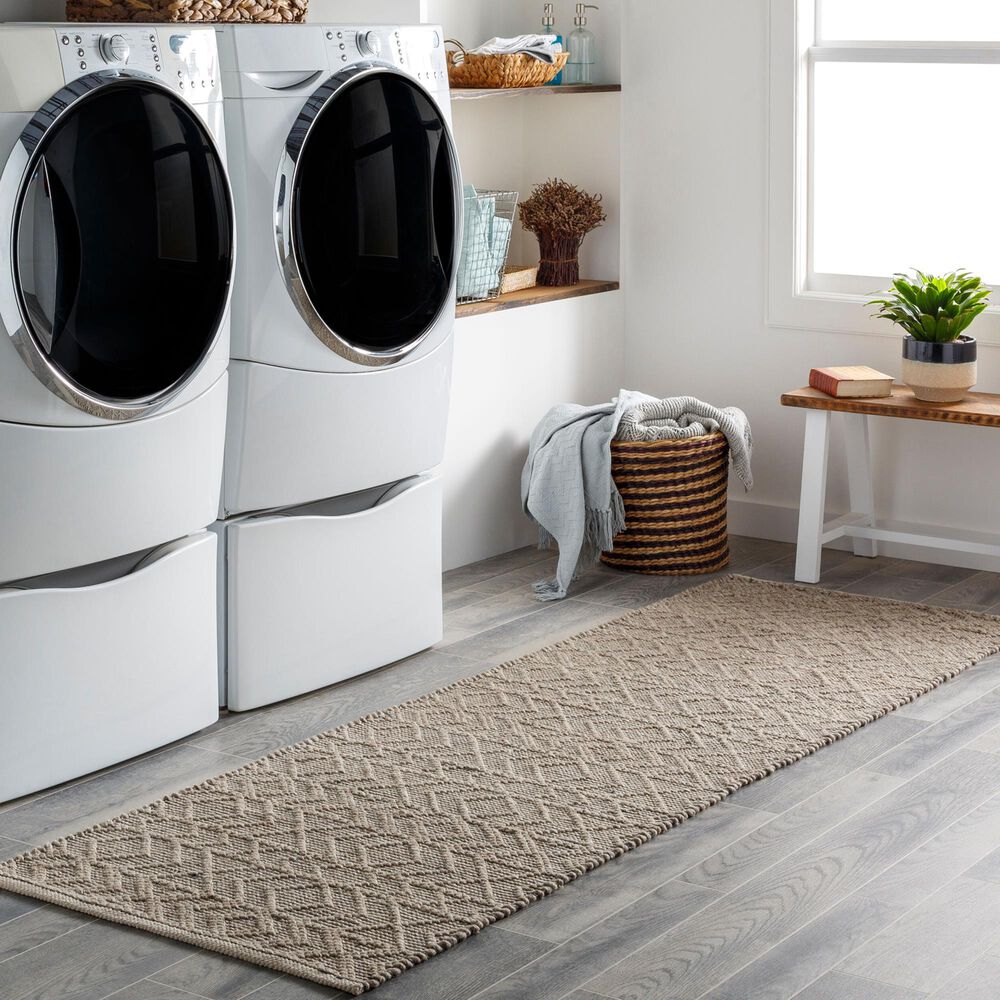 Surya Ingrid Black, Light Gray and Gray 3&#39; x 12&#39; Runner, , large