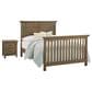 Eastern Shore Westfield Full Panel Platform Panel Bed and Nightstand in Harvest Brown, , large