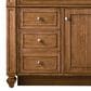 James Martin Vanities Bristol 36" Single Bathroom Vanity in Saddle Brown with 3 cm Parisien Bleu Quartz Top and Rectangular Sink, , large
