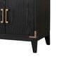 Lexora Home Laurel 80" Double Bathroom Vanity in Black Oak with White Quartz Top and Rectangular Sinks, , large