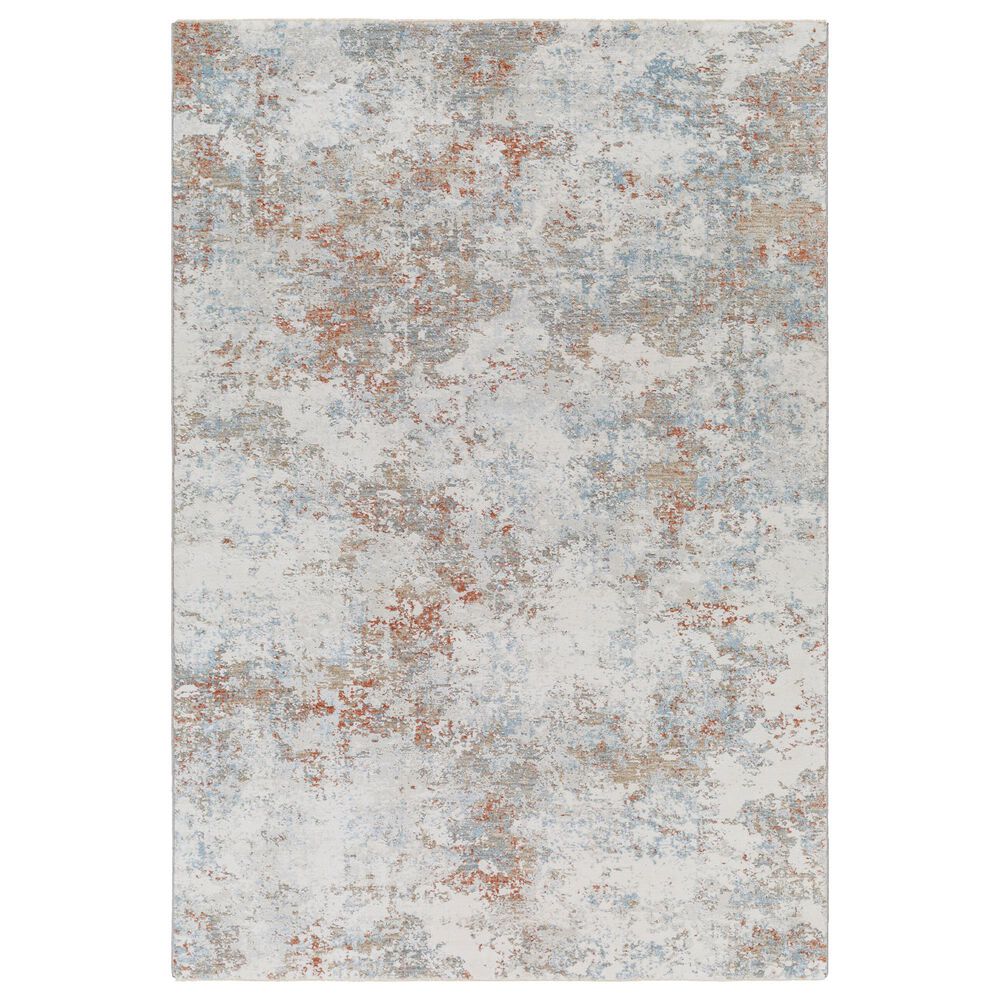 Surya Brunswick 5" x 7"5" Cream, Taupe, Blue, Dusty Coral, Olive and Tan Area Rug, , large