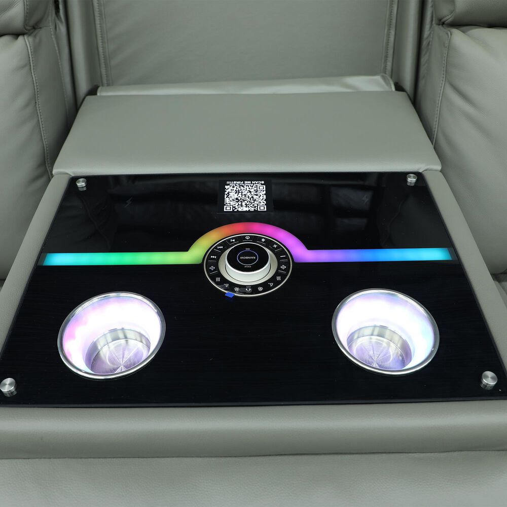 Somerset Home Harbour Power Reclining Sofa in Caruso Light Grey, , large