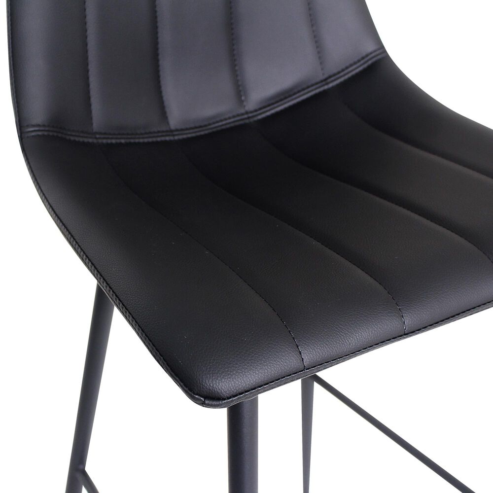 Moe&#39;s Home Collection Alibi Barstool in Black &#40;Set of 2&#41;, , large