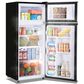 HOMLUX 4.5 Cu. Ft. Mini Upright Refrigerator with 1 Cu. Ft. Top Freezer in Silver, , large