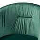 Baxton Studio Ballard Arm Chair with Green Velvet Upholstered in Gold, , large