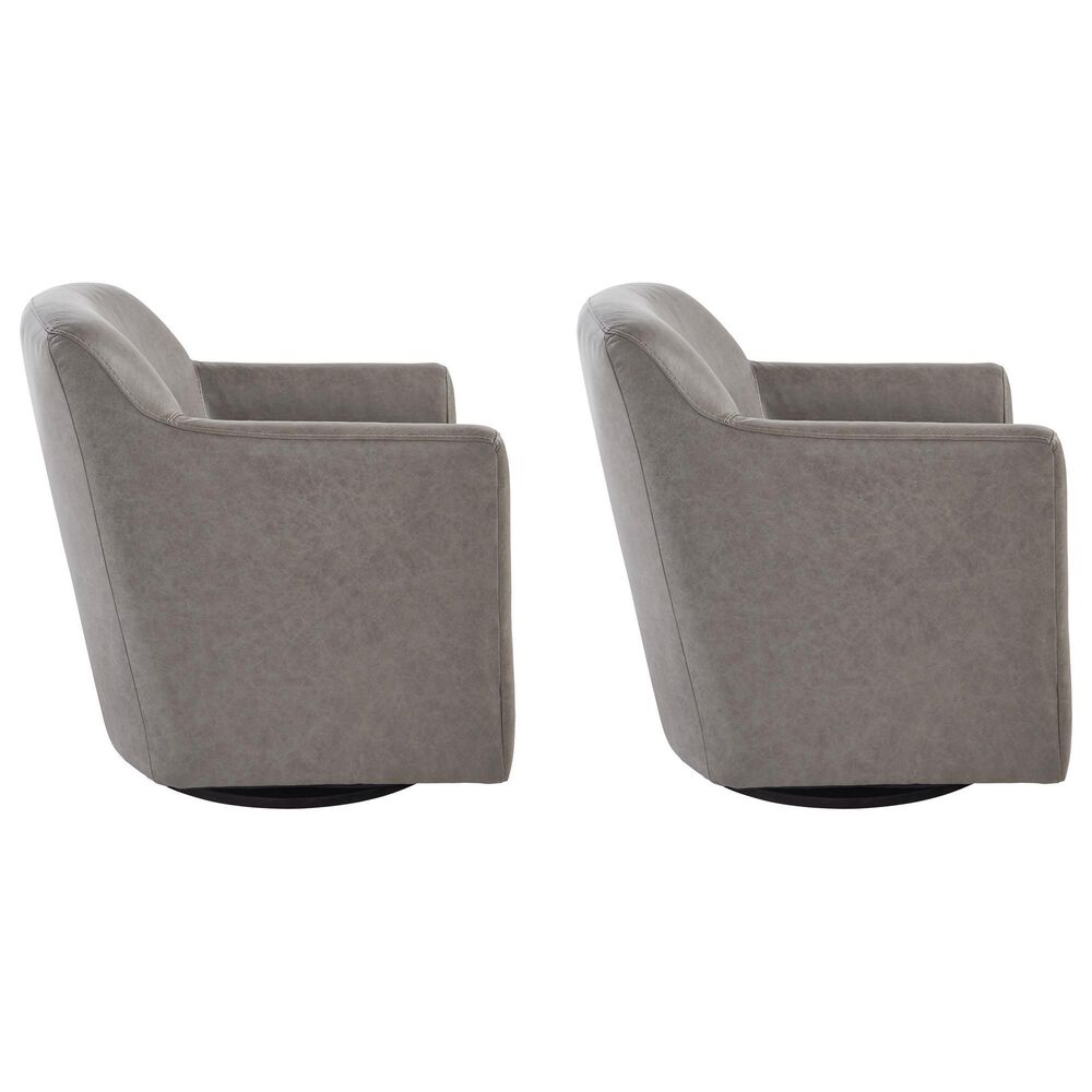 Ashley Bradney Swivel Accent Chair in Fossil (Set of 2), , large