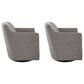 Ashley Bradney Swivel Accent Chair in Fossil (Set of 2), , large