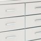 Ashley Zuraleus 3-Piece King Upholstered Storage Bedroom Set in Matte White, , large