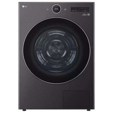 LG 7.8 Cu. Ft. Front Load Electric Dryer with Dual Inverter Heat Pump in Black Steel, , large