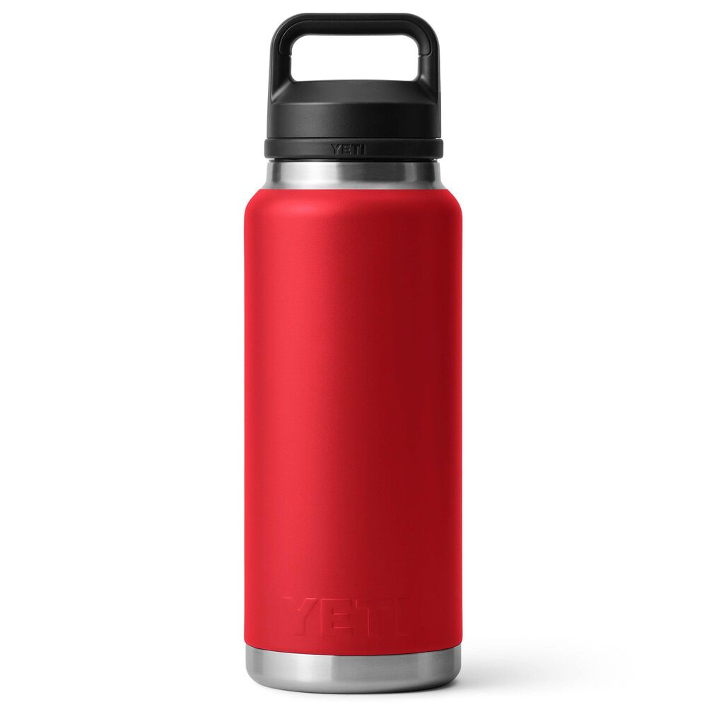 YETI Rambler 36 Oz Water Bottle with Chug Cap in Rescue Red, , large