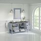 James Martin Vanities Breckenridge 60" Single Bathroom Vanity in Serenity Blue with 3 cm Parisien Bleu Quartz Top, Rectangular Sink and FreePower Wireless Charger, , large
