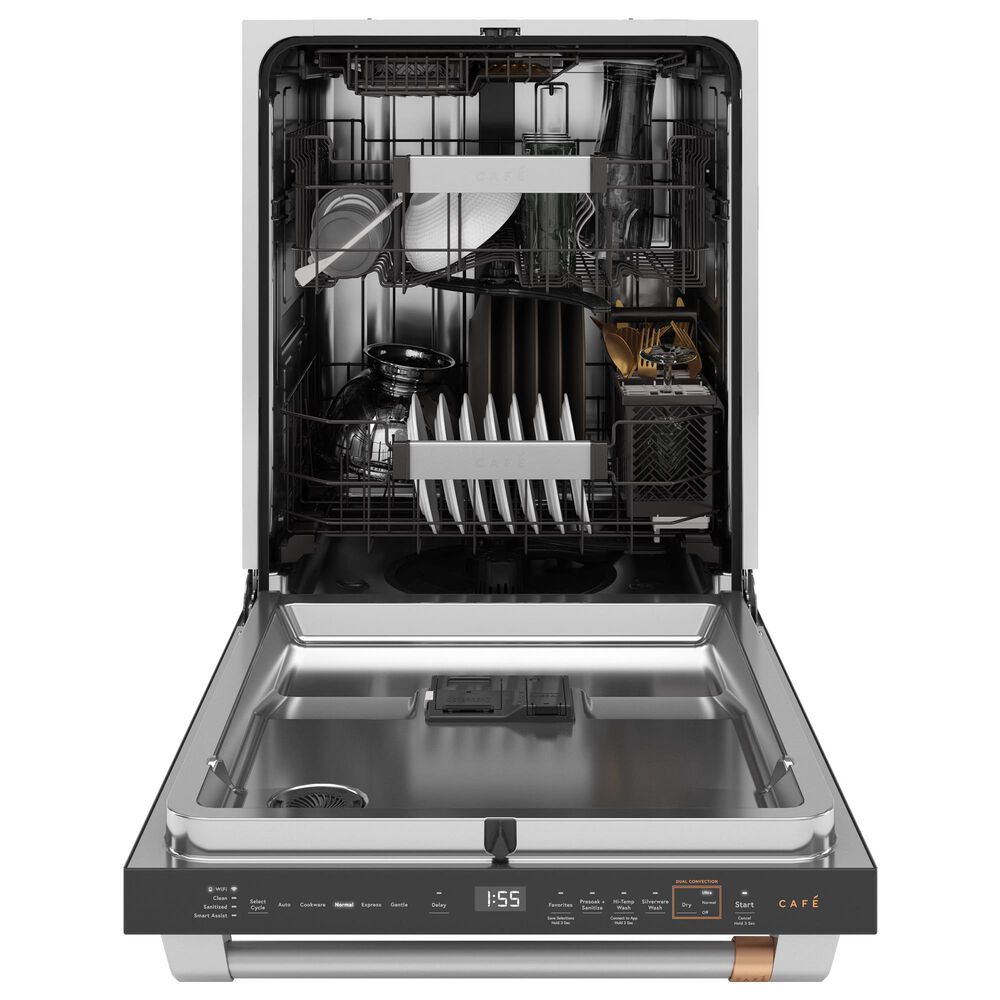 Cafe 24&quot; Fully Integrated Smart Built-In Dishwasher with 39 dBA in Stainless Steel, , large