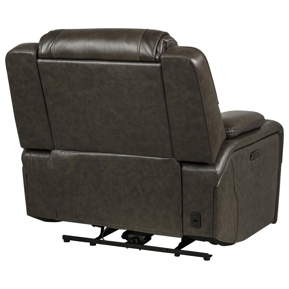 Interlochen Leather Power Recliner in Boston Charcoal, , large