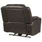 Interlochen Leather Power Recliner in Boston Charcoal, , large