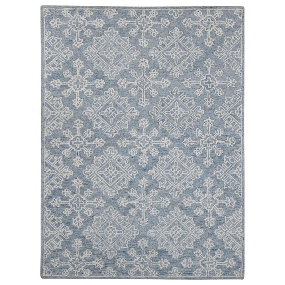 Amer Rugs Boston 5" x 7"6" Sky Blue Area Rug, , large