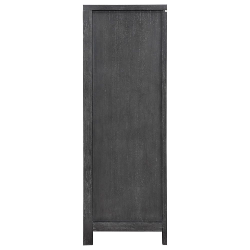 New Heritage Design Odessa 5-Piece King Bedroom Set in Charcoal and Silver, , large