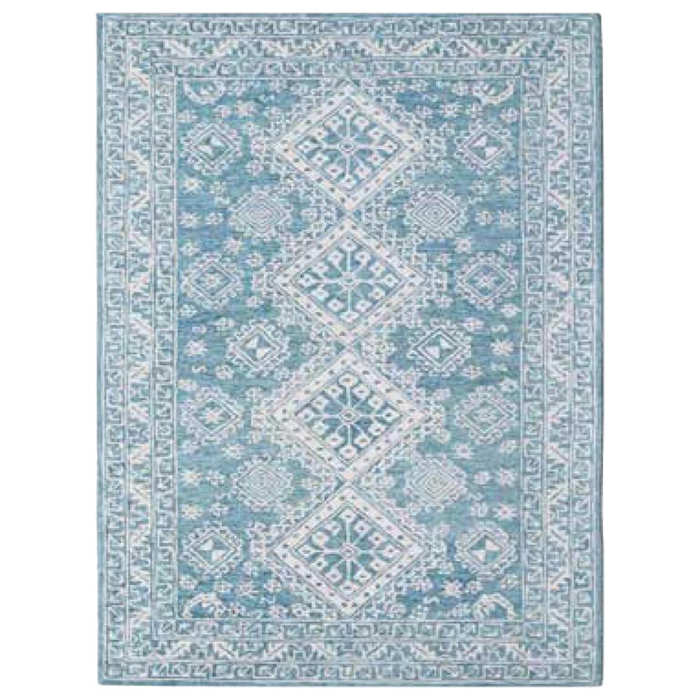 Amer Rugs Boston 5" x 7"6" Teal Blaze Area Rug, , large
