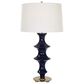 Uttermost Coil Table Lamp in Cobalt and Antique Brass, , large