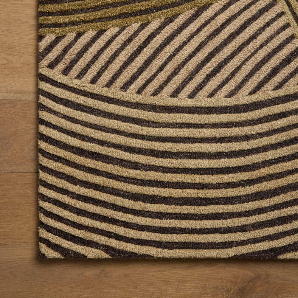 Loloi Madi Espresso and Multicolor 7'9" x 9'9" Area Rug, , large