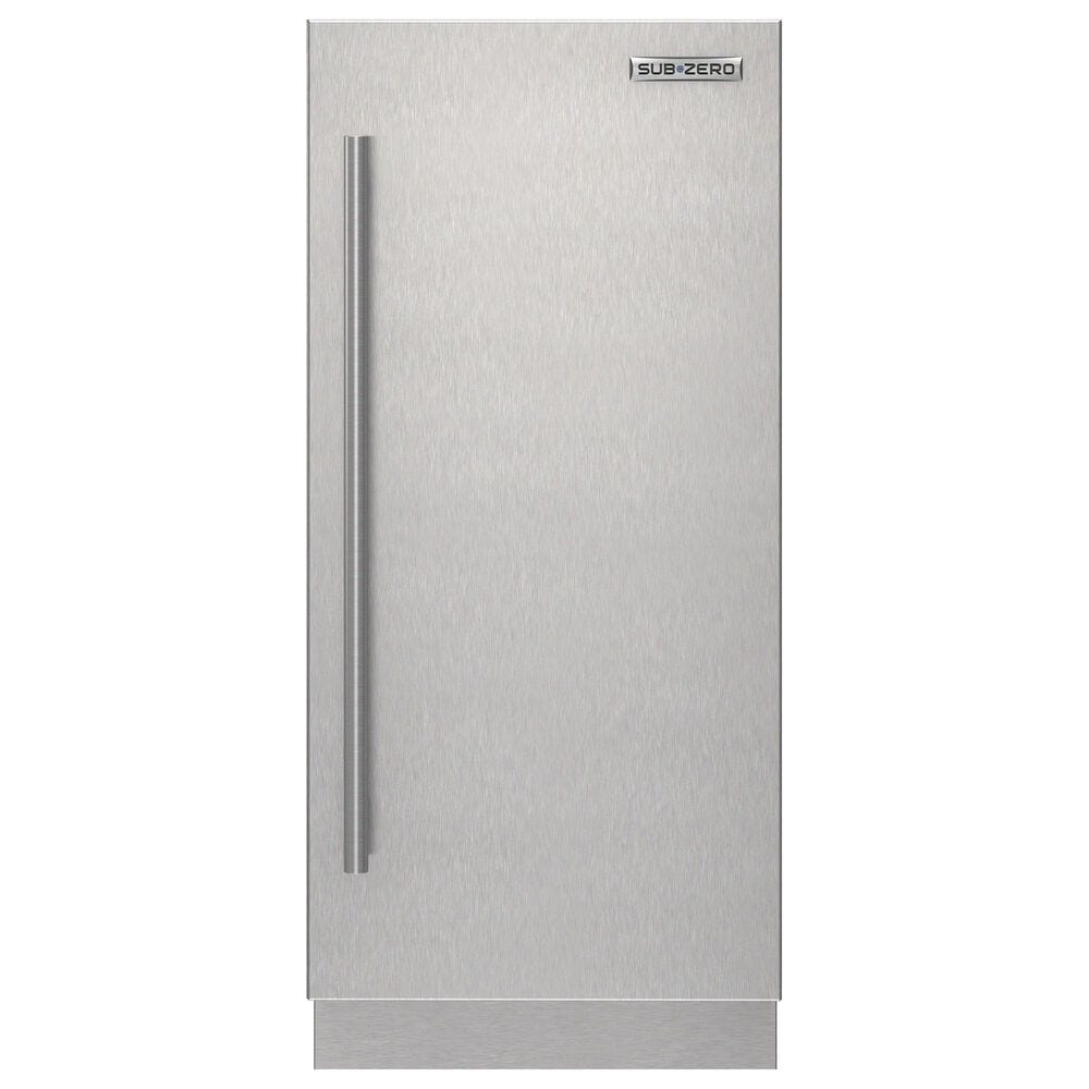Sub-Zero 15" Right Hinge Door Panel with Tubular Handle in Stainless Steel, , large