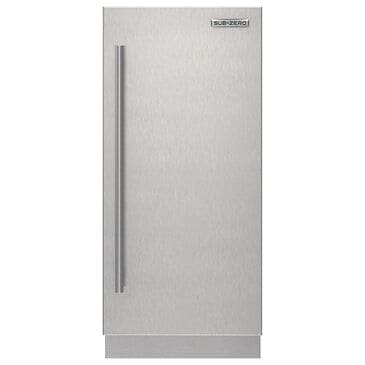 Sub-Zero 15" Right Hinge Door Panel with Tubular Handle in Stainless Steel, , large