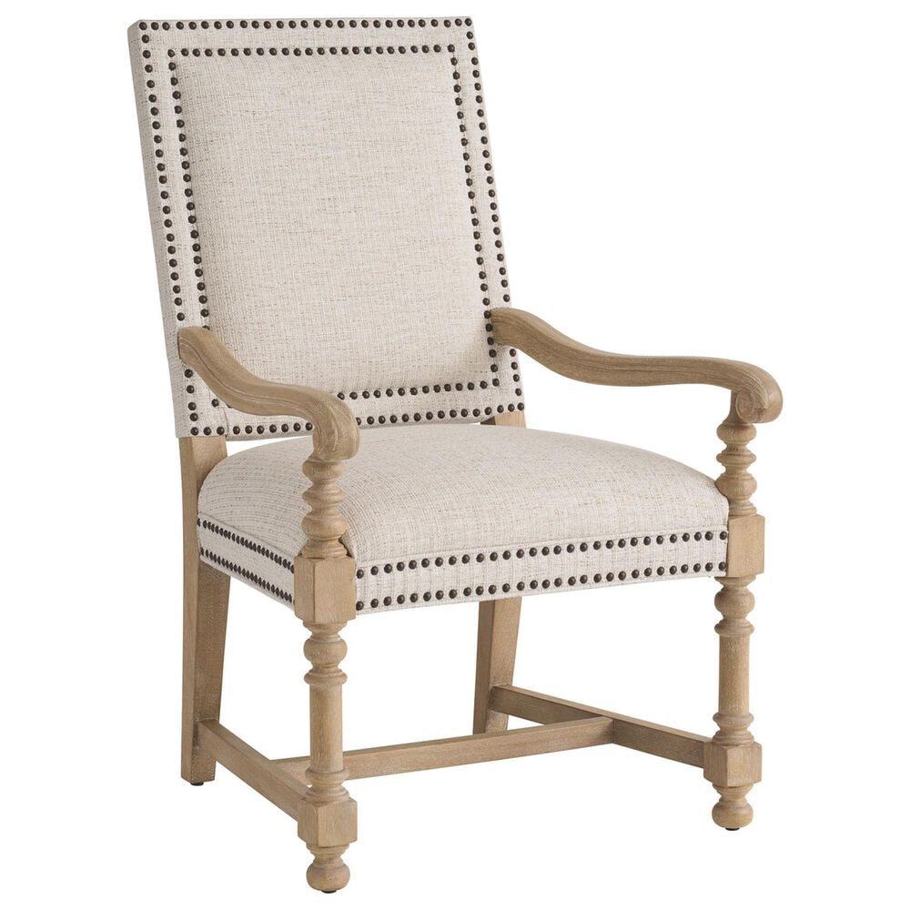 Lexington Home Brands Montecito Anderson Arm Chair in Light Chestnut and Ivory, , large