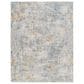 Surya Dresden DRE-2320 White, Medium Gray, Light Slate, Gray, Denim and Mustard 6"7" x 9"6" Area Rug, , large